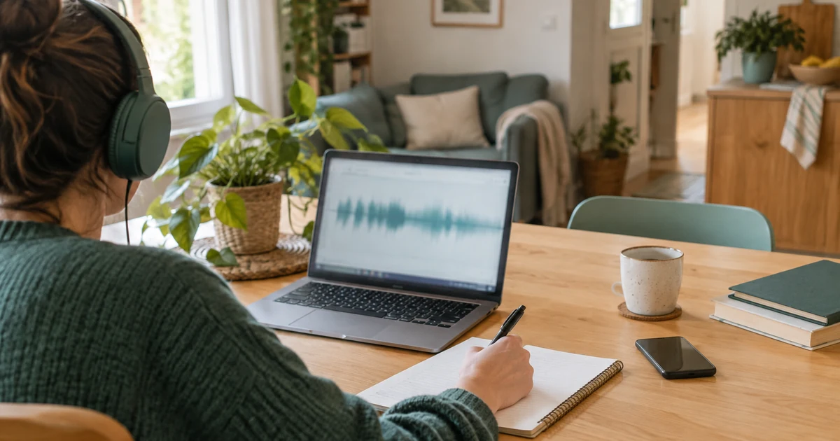 Retranscription audio : devenir transcripteur à domicile, tarifs et pièges