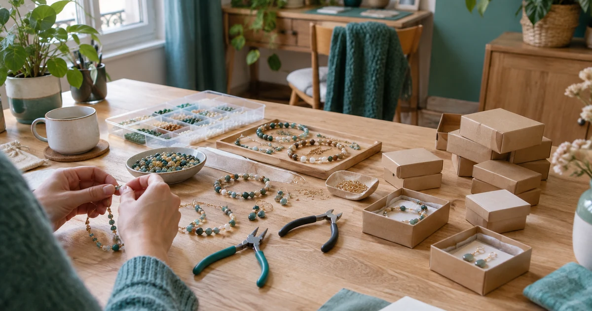 Vendre ses créations (bijoux, déco, couture) : statut, prix et normes